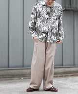 EGO TRIPPING エゴトリッピング / FLORAL LACE SHIRT L/S フローラルレースシャツL/S 花柄シャツ レースシャツ 柄シャツ