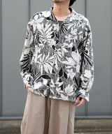 EGO TRIPPING エゴトリッピング / FLORAL LACE SHIRT L/S フローラルレースシャツL/S 花柄シャツ レースシャツ 柄シャツ