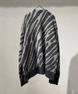 MOHAIR CARDIGAN zebra