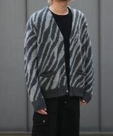 MOHAIR CARDIGAN zebra
