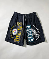 REMAKE CORDUROY SHORT PANTS-04 / REMAKE SWEAT SHORT PANTS-02 リメイクスウェットショートパンツ-02 NFL スウェットパンツ