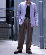 EGO TRIPPING エゴトリッピング / RADSKINS ZIP BUTTONDOWN SHIRT ラッドスキンズ ジップボタンダウンシャツ ボタンダウンシャツ ジップシャツ