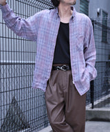 EGO TRIPPING エゴトリッピング / RADSKINS ZIP BUTTONDOWN SHIRT ラッドスキンズ ジップボタンダウンシャツ ボタンダウンシャツ ジップシャツ