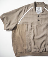 Mesh Linen Baseball Shirt