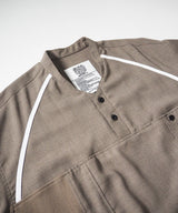 Mesh Linen Baseball Shirt