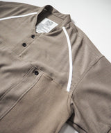 Mesh Linen Baseball Shirt