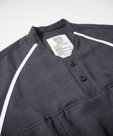 Mesh Linen Baseball Shirt