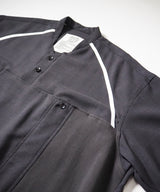 Mesh Linen Baseball Shirt