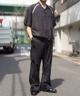 Mesh Linen Baseball Shirt