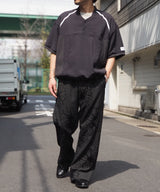 Mesh Linen Baseball Shirt