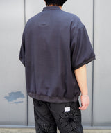 Mesh Linen Baseball Shirt