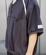 Mesh Linen Baseball Shirt