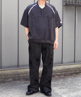 Mesh Linen Baseball Shirt