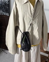 再入荷 KINCHAKU LEATHER BLACK SMOOTH