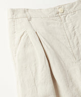 WOOL LINEN MILLING WIDE STRAIGHT PANTS