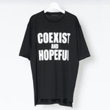 GRAPHIC T-SHIRT"COEXIST AND HOPEFUL"