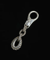 Vintage HERMES / 70's Woven Chain Key Ring