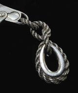 Vintage HERMES / 70's Woven Chain Key Ring