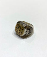 Greek Byzantine Style Ring 18k combi