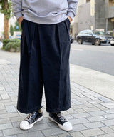 WIDE CROPPED WRAP DENIM