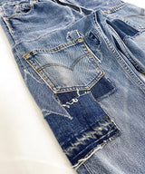 REMAKE DENIM PANTS INDIGO-001