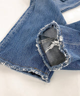 REMAKE DENIM PANTS INDIGO-001