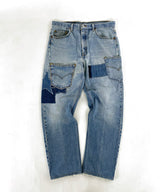 REMAKE DENIM PANTS INDIGO-002