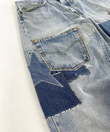 REMAKE DENIM PANTS INDIGO-002