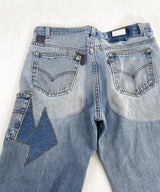 REMAKE DENIM PANTS INDIGO-002