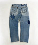 REMAKE DENIM PANTS INDIGO-002