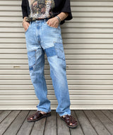 REMAKE DENIM PANTS INDIGO-002