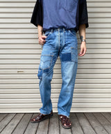 REMAKE DENIM PANTS INDIGO-001