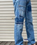 REMAKE DENIM PANTS INDIGO-001