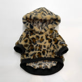 Leopard Rabbit Fur Hoodie