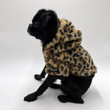Leopard Rabbit Fur Hoodie