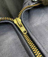 60/70's FRENCH AIR FORCE LEATHTER PILOT JACKET-A