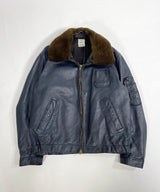 60/70's FRENCH AIR FORCE LEATHTER PILOT JACKET-B