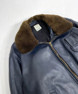 60/70's FRENCH AIR FORCE LEATHTER PILOT JACKET-B
