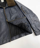 60/70's FRENCH AIR FORCE LEATHTER PILOT JACKET-B