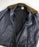 60/70's FRENCH AIR FORCE LEATHTER PILOT JACKET-B
