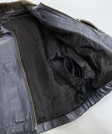 60/70's FRENCH AIR FORCE LEATHTER PILOT JACKET-A