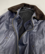 60/70's FRENCH AIR FORCE LEATHTER PILOT JACKET-A