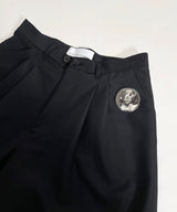 Two tuck wide trousers