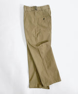 60s ITALIAN NAVY BELTED TROUSERS DEAD STOCK