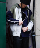 ASYMMETRIC ZIP HOODIE