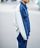 WASHED DOCKING DENIM BLOUSON