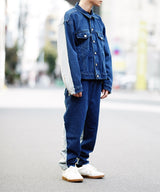 WASHED DOCKING DENIM BLOUSON