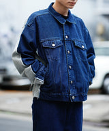 WASHED DOCKING DENIM BLOUSON