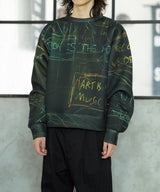 PRINT FABRIC SWEAT SHIRTS