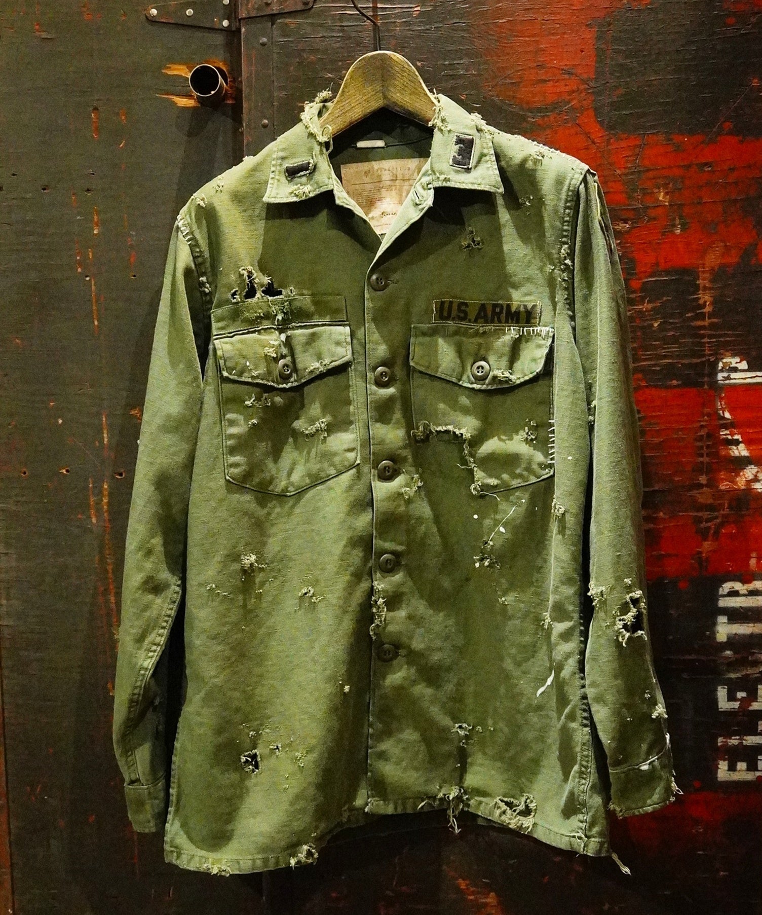 RESURRECTION リザレクション / Vintage damage military shirt#03